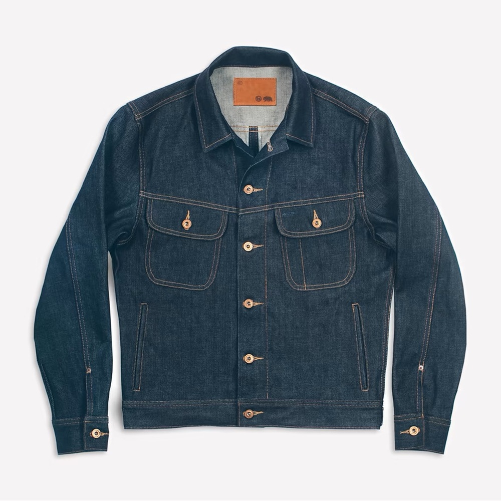 Taylor Stitch MiUSA Long Haul Jacket Cone Mills ‘68 Organic Selvage Size 42 EUC